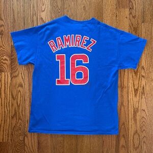 Aramis Ramirez Chicago Cubs Majestic Vintage T-Shirt Size Large